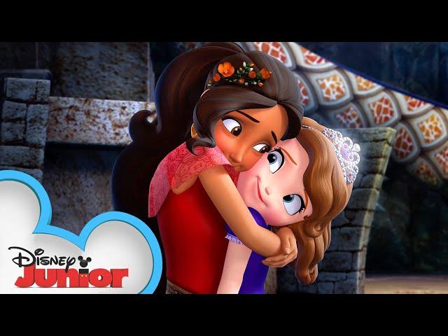 Princess Sofia the First Meets Elena of Avalor For the First Time! | Elena of Avalor | @disneyjr