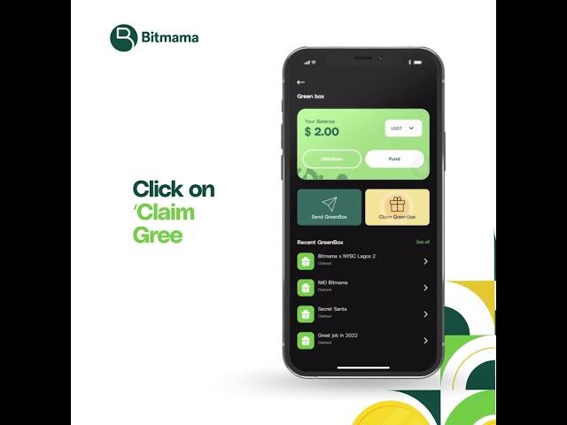 How to claim Greenbox on Bitmama