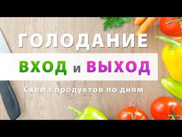 Вход в голодание. Выход из голодания. Подготовка, инструкция, схема продуктов по дням