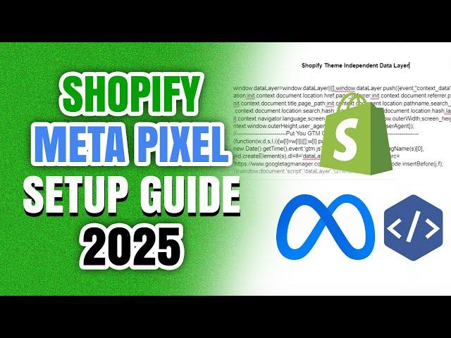 How to setup Facebook Pixel on Shopify 2025 (Facebook Ads for Shopify)