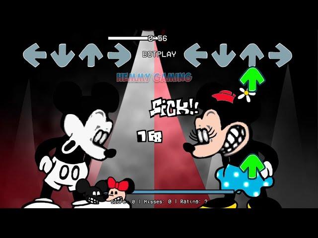 Mickey Mouse sings Animal FULL | FNF VS Suicide Mouse Repainted Vs Craziness Injection