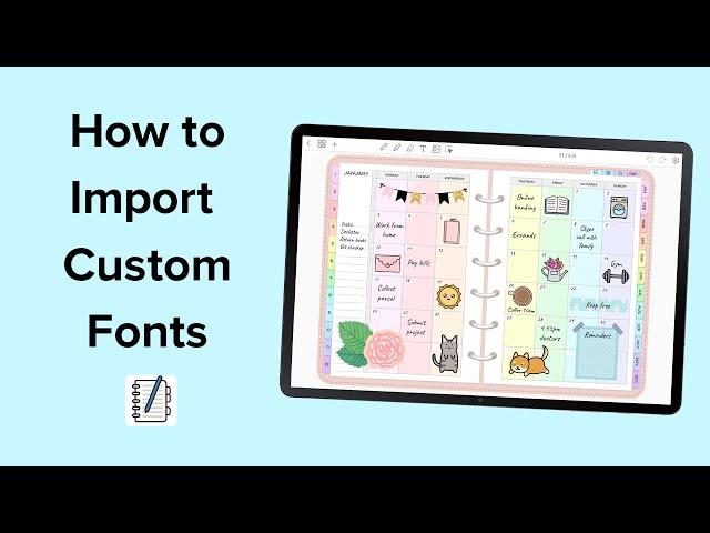 How to import custom fonts | Penly app tutorial