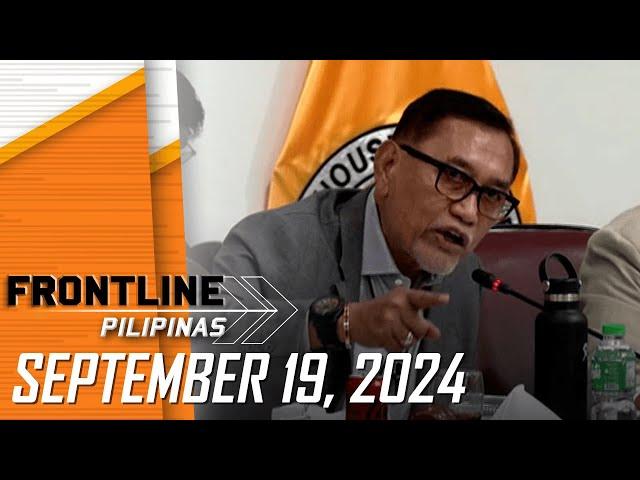 FRONTLINE PILIPINAS LIVESTREAM | SEPTEMBER 19, 2024