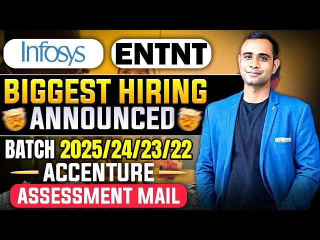 ENTNT official Hiring | Infosys Hiring | Accenture New Assessment Mail