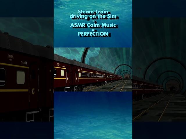 ASMR + Calm Music + Steam train Simming