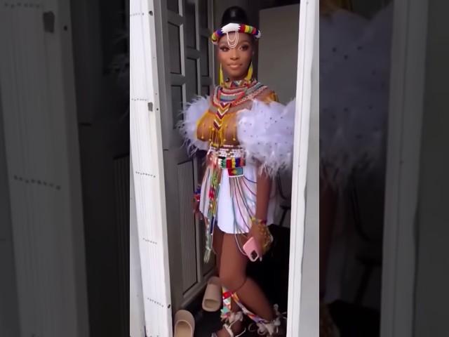 Zulu Queens village life#South African culture #Zulu #Zulu girls dance #AfricanCulturaldance #shorts