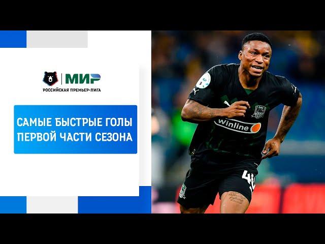 RPL fastest goals of the season's first part | RPL 2022/23