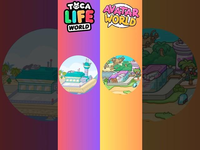 TOCA BOCA WORLD VS AVATAR WORLD  CHALLENGE NEW ISLAND LOCATIONS 