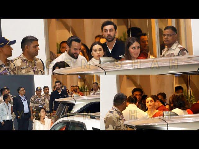 Neetu Kapoor Karishma  Ranbir Kapoor Alia Bhatt Saif Ali Kareena Kapoor after Meeting PM Modi Ji