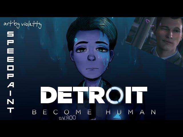 Detroit: Become Human [ SPEEDPAINT | FANart ] by Violetty