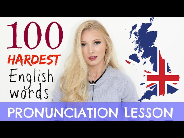 100 HARDEST English words pronunciation practice lesson | Learn British English + (Free PDF & Quiz!)