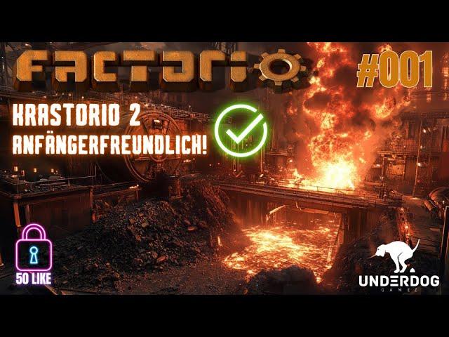 Factorio Neustart deutsch - Eisenproduktion - #001 Anfänger Guide, Step by Step 2024 KRASTORIO2