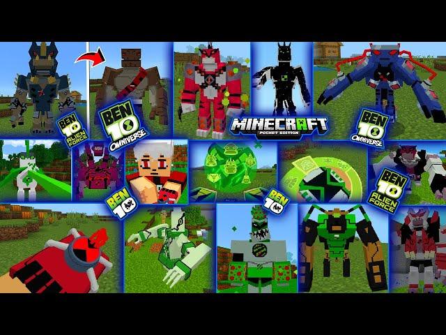  BEN 10 V21 UPDATED MOD FOR MINECRAFT PE | MCPE 1.20+