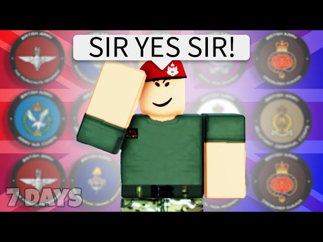 I Joined Every Regiment in British Army [ROBLOX]