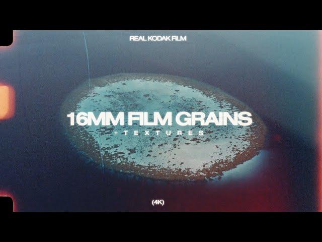 16MM Grains + Textures - Real Kodak Film (4K)