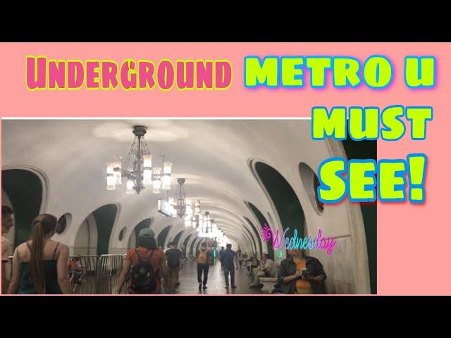 MOSCOW UNDERGROUND VDNKH  METRO STATION