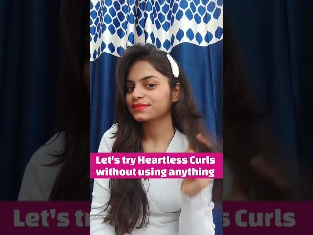 HEATLESS CURLS #ytshorts #hairstyle #youtubeshorts #curls #hair