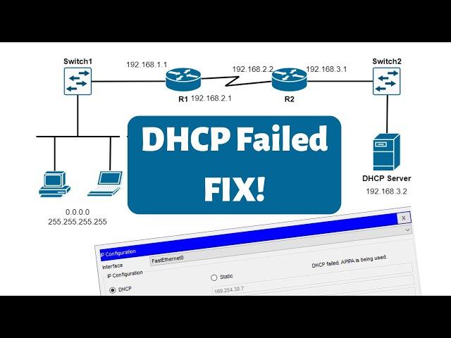 Fix 'DHCP failed. APIPA is being used' & EXPLANATION