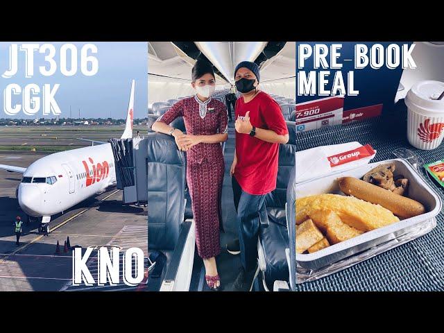 BISA PESEN MAKANAN DI LI0N AIR! Flight JT306 Jakarta - Kualanamu Medan B737-900ER