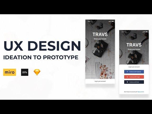 UX Design - Ideation to Prototype (Social Travel App)