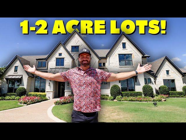 Inside Massive DALLAS TEXAS Custom Homes on Acreage with Ultra Low Property Taxes!