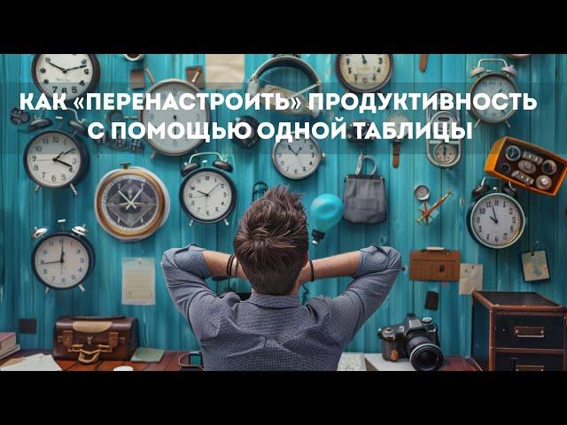 Как «перенастроить» продуктивность с помощью всего одной таблицы | Подкаст Лайфхакера