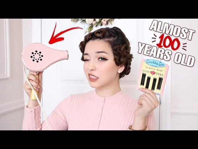 Styling My Hair using ONLY REAL Vintage Tools!