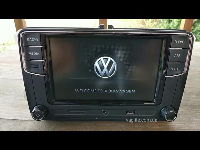 Обзор штатной магнитолы  Volkswagen Desay Rcd 330 plus на русском языке с Carplay 6RD 035 187B