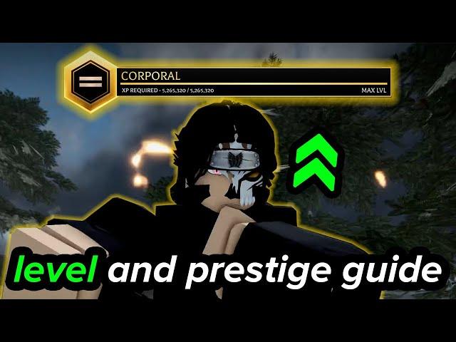 How To Level Up & Prestige *FAST* In ROBLOX Attack On Titan Revolution