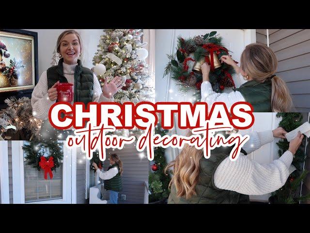 CHRISTMAS DECORATING PART 4 | CHRISTMAS PORCH DECOR | COZY CHRISTMAS DECORATING | Lauren Yarbrough