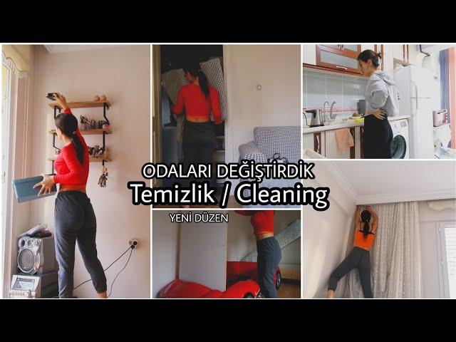 Odaları Değiştirdik - Yeni Oda Düzenimiz - Temizlik Vlog - Düzen - Ev Hâli - Tavla Oynadık 