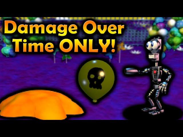 Can you beat FNAF World with ONLY Damage Over Time attacks?