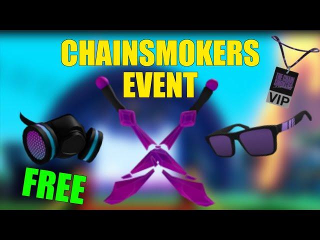 HOW TO GET THE NEW CHAINSMOKERS EVENT PRIZES! [Roblox]