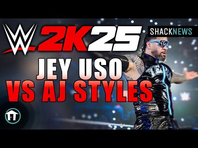 WWE 2K25 - Jey Uso vs AJ Styles (Underground Match)