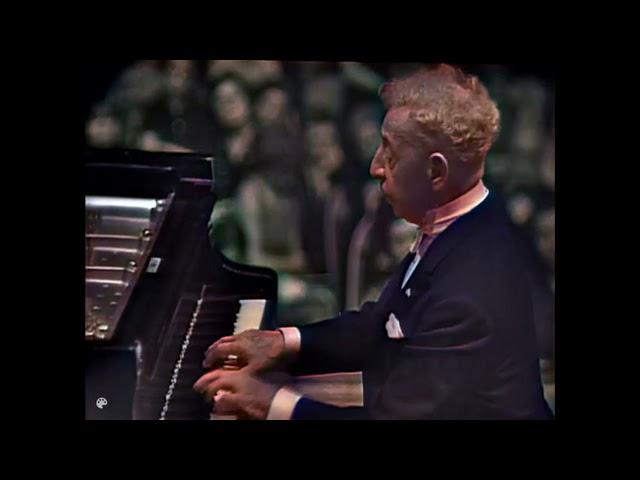 Arthur Rubinstein Live Recital Warsaw 1966. Schumann Carnaval Op 9. AI Colorize, 1080p 60fps.