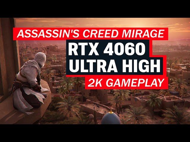 Assassin's Creed Mirage on RTX 4060 - 2K - ULTRA HIGH GAMEPLAY