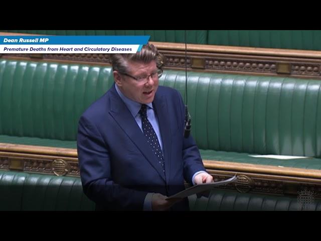 Dean Russell MP leads debate on premature deaths from heart and circulatory diseases