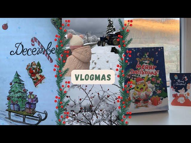  VLOGMAS  Перший сніг ️ розпаковка