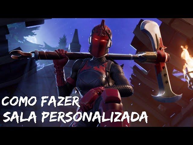 COMO FAZER SALA PERSONALIZADA NO FORTNITE ?