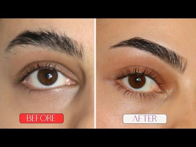 HOW TO MAP & MAINTAIN YOUR BROWS LIKE A PRO (Step-by-Step easy Tutorial + at home )