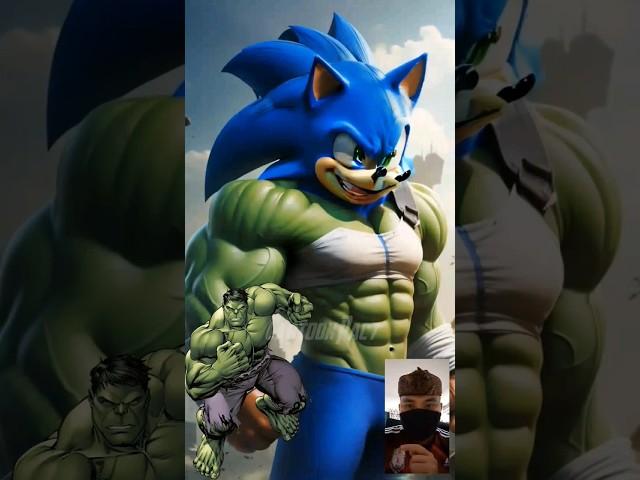 Superheroes but Sonic  all Character Avengers DC #avengers #marvel #shorts