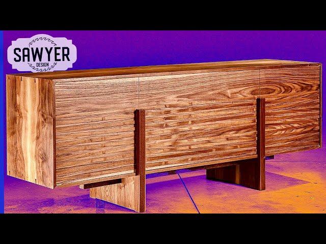 INCREDIBLE TEXTURE | Making a Walnut Cabinet