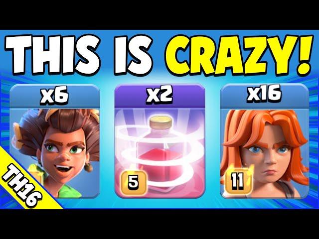 New DOUBLE HERO RECALL with GROUND SPAM is SUPER EASY!!! TH16 Attack Strategy (Clash of Clans)