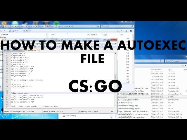 CSGO - HOW TO MAKE AN AUTOEXEC CFG (2017)