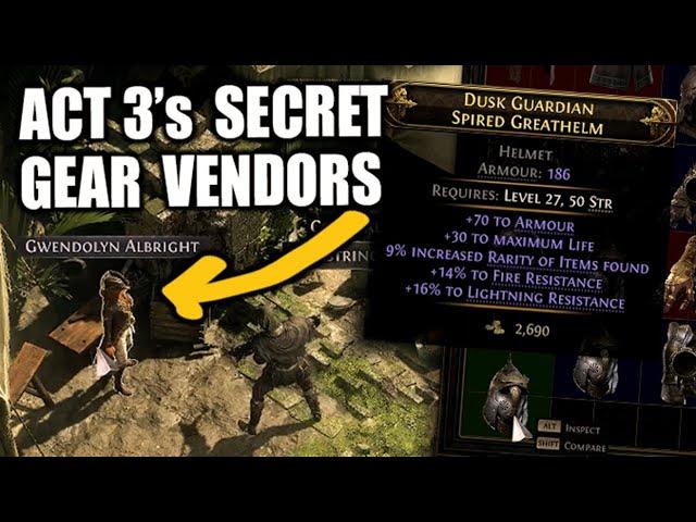 PATH of EXILE 2: Secret Gear Vendors in Act 3 that Sell Good Gear