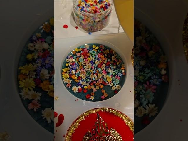 BTS flower coaster#resin #resinart #smallbusiness #bts