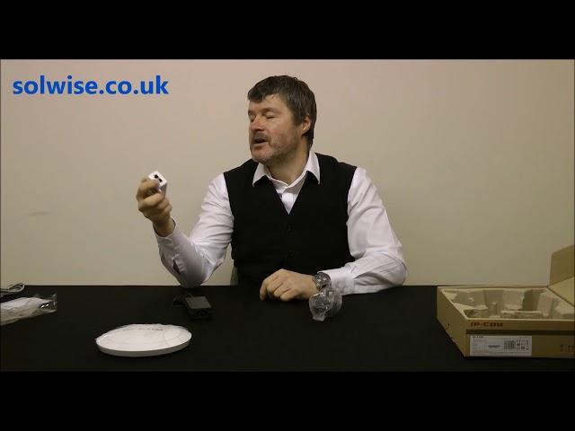 IP Com AP340 2.4GHz 300Mbps High power Ceiling Mount Access Point - unboxing video