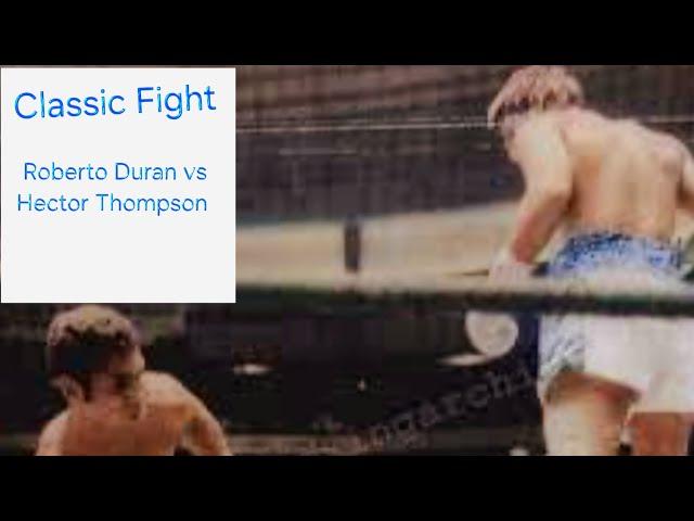 (IN COLOR) Roberto Duran vs Hector Thompson