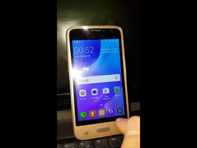 Samsung J120h J1 2016 как удалить google аккаунт frp account обход сброс снять frp bypass