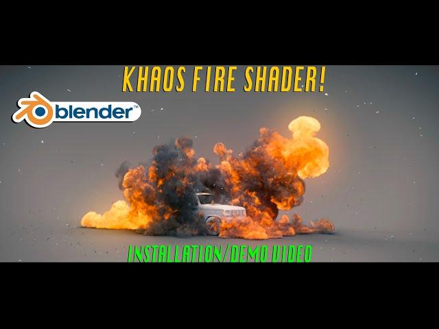 Intro to the KHAOS Fire shader and KHAOS Explosion Add-on for Blender 2.82: Installation and demo